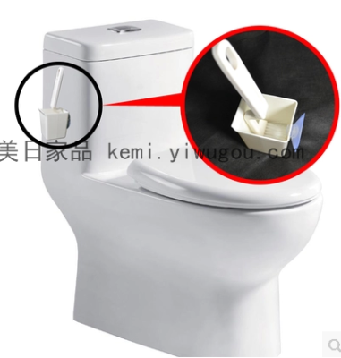 KM1051 toilet brush toilet corner edge cleaning brushes with base suction cups elbow brush