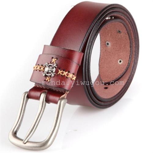 Leather Belt Men‘s Leather Belt Leather Belt Woven Belt Canvas Belt Outdoor Waist Belt Belt