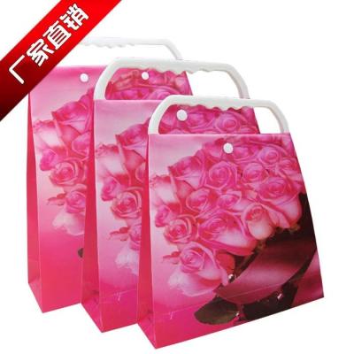 Supply Plastic Hand Rose Diagram Wedding Gift Bags Cheap Spot Scrub