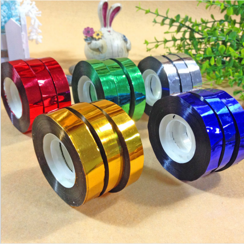 Aluminized Film Glueless Ribbon 1.2*50M Bird Repellent Ribbon Laser Ribbon Colored Ribbon