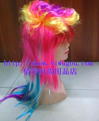 Flower fairy multi color long straight hair color wigs wig hair