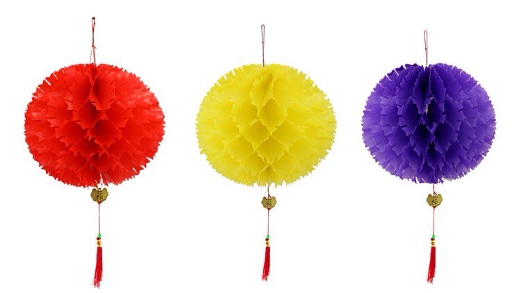 孔明灯酒店高档装饰灯仿古铁艺宫灯塑料纸灯家居园林中秋节日灯