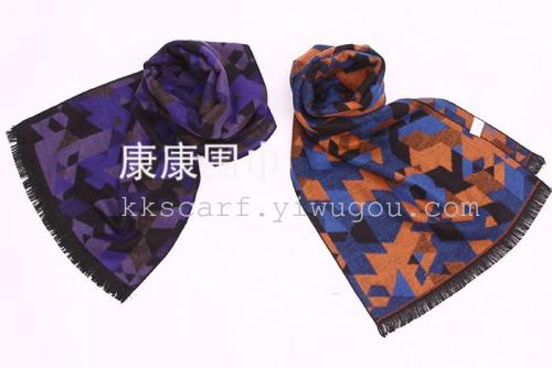 men‘s pure cashmere scarf men‘s warm scarf mulberry silk autumn and winter business wool scarf korean fashion