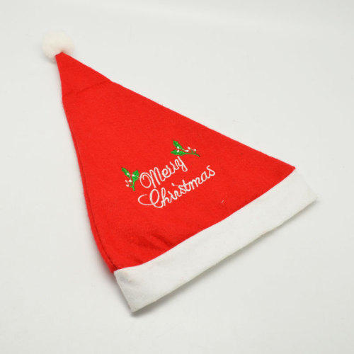 HS-1263A Red English Embroidery Christmas Hat