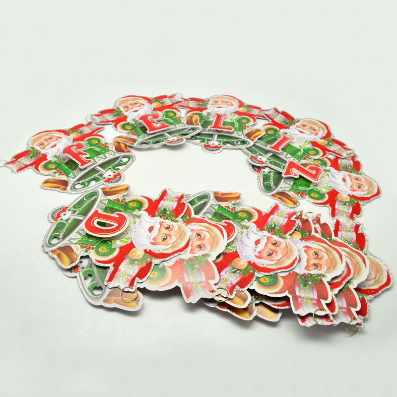 彩色纸质圣诞拉旗SMR5882