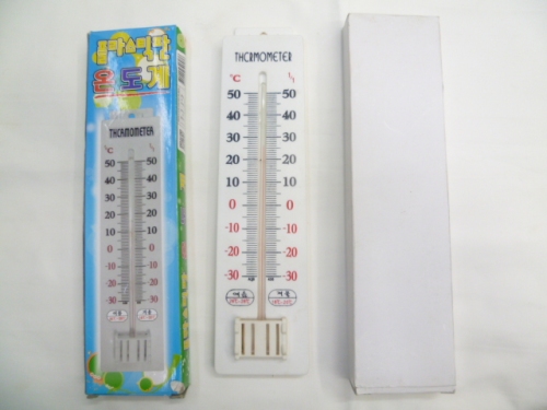 Korean-Style Plastic Thermometer Indoor and Outdoor Thermometer High Temperature Resistant Thermometer Household Thermometer