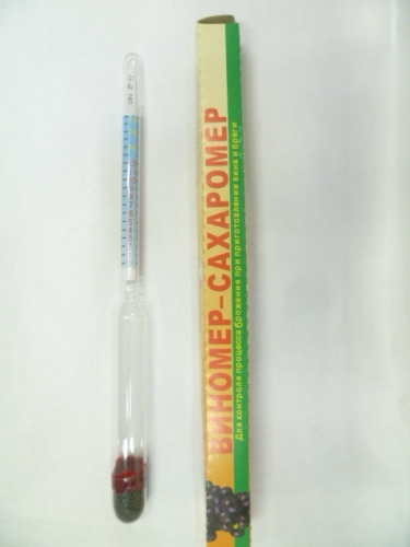 0-25 Degree Sugar Thermometer Hydrometer Densimeter Halogen Meter Alcohol Meter