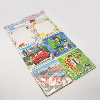 Three Paint Pen Puzzle Puzzle Picture Board Early Childhood Education Puzzle Toy Puzzle
