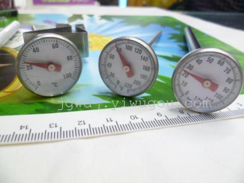 factory direct kitchen food thermometer stainless steel high temperature sensor barbecue stainless steel thermometer