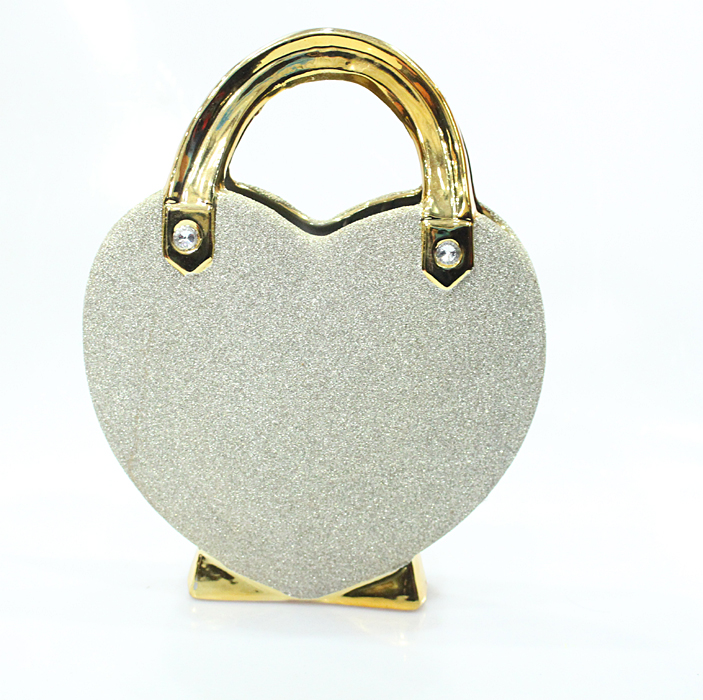 陶瓷工艺品磨砂陶瓷摆件心形皮包 欧式家居时尚摆件