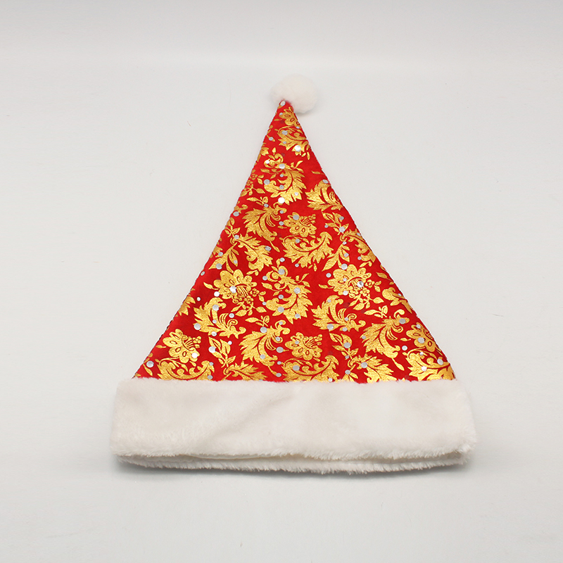 黄色短毛绒凤尾亮片复合帽