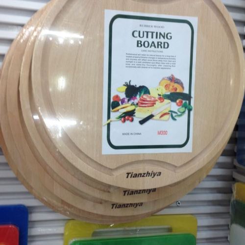 Kitchen Supplies German Beech Solid Wood Portable Chopping Board Cutting Board Fruit Tray Printed Logo 