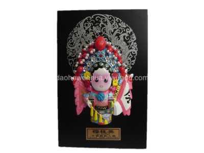 Large supply of tourism crafts Q version of Facebook type cartoon Mu Guiying ceramic crafts ornaments gifts