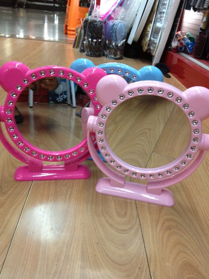 经典立式镶钻卡通镜