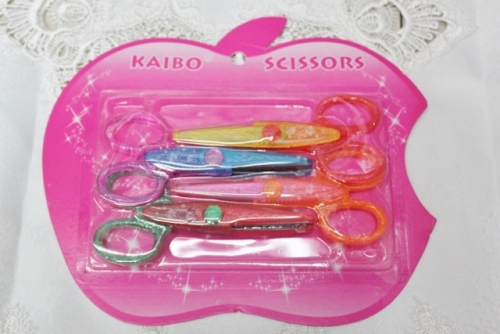 direct sales kaibo brand kb6008-4pcs apple four-piece diy refined powder lace scissors