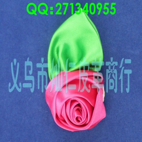 arf0218 yiwu direct sales single ear rose cloth flower shoe flower headdress flower corsage wholesale color can be customized with small batch tail goods