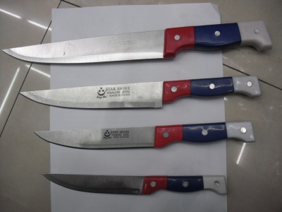 Factory Direct Sales of Various Color Handles Fruit Knife Chef Knives, Cleaver Kitchen Knives Africa Hot Models Kitchen Knife