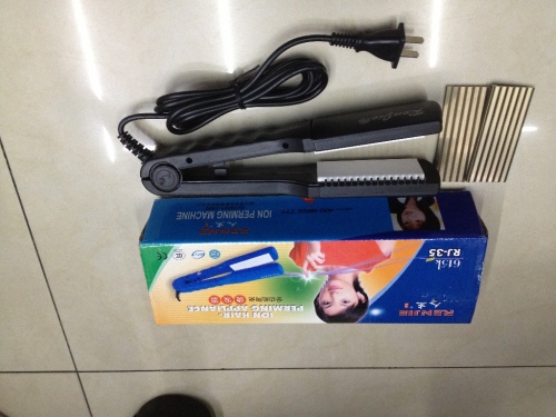 renjie 615 electric hair straightener affordable price does not hurt hair