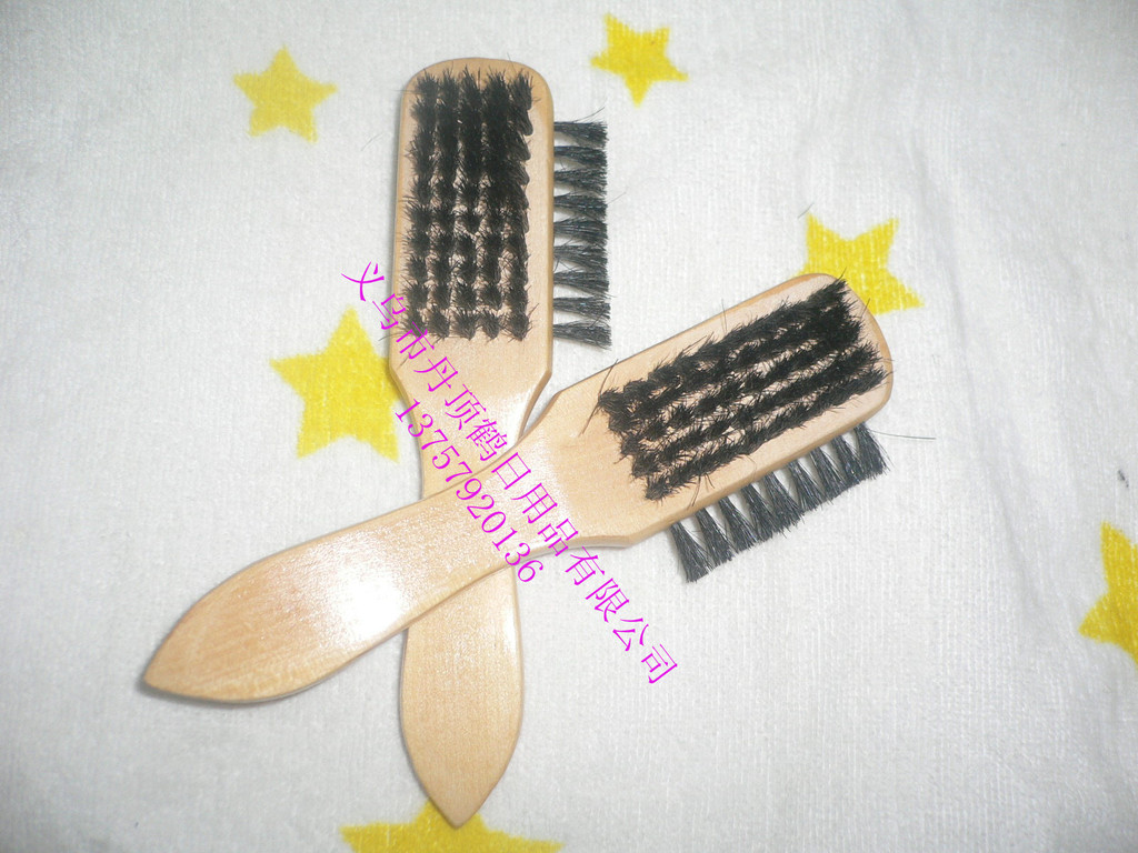 鞋刷 清洁刷 三用鞋刷 木制鞋刷 shoe brush