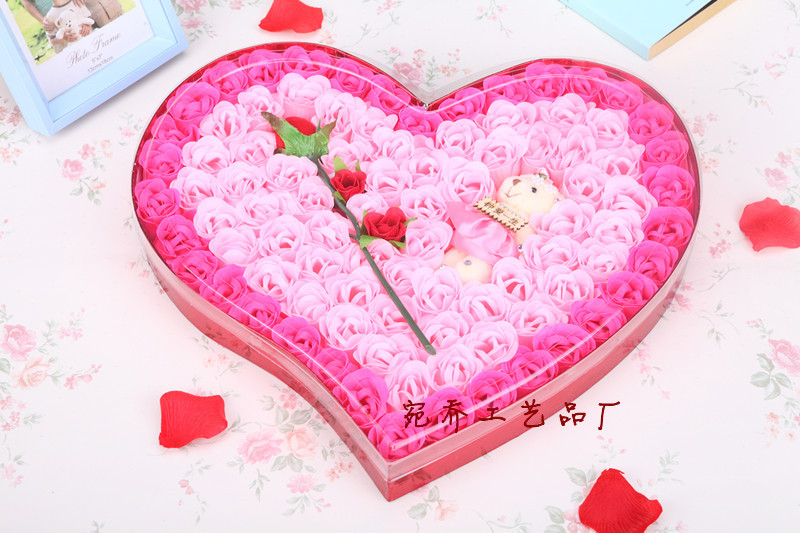 淘宝热卖微信热销香皂花送女生节日生日婚庆时尚浪漫创意礼品