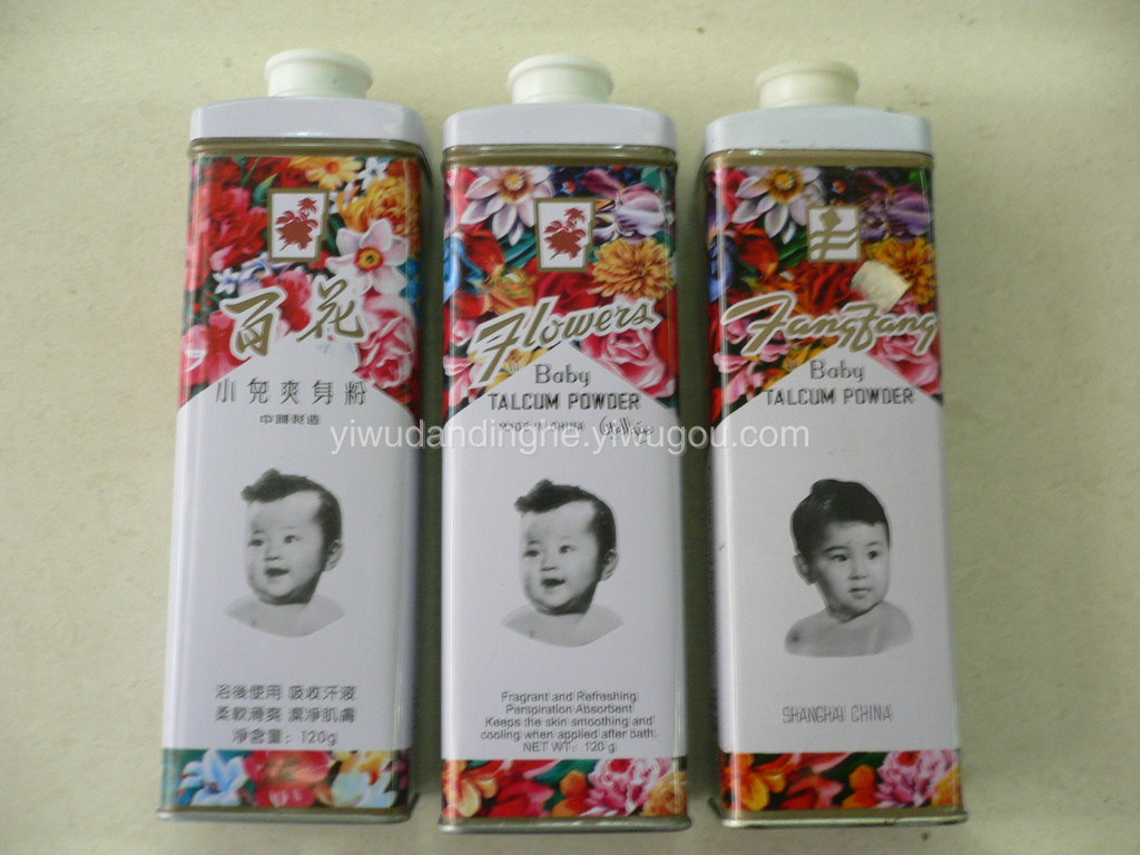 芳芳爽身粉 百花小儿爽身粉  BABY TALCUM