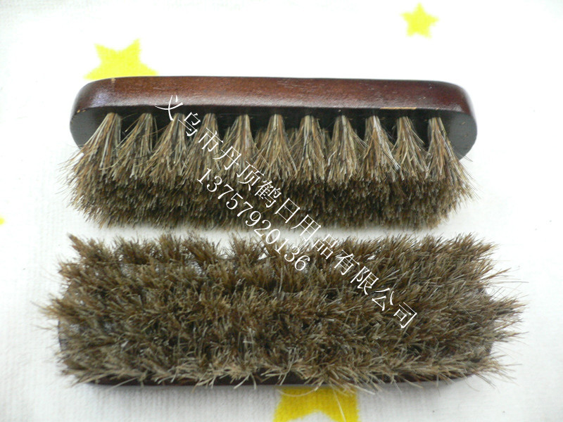 马毛鞋刷 100%马毛刷 Horse hair brush