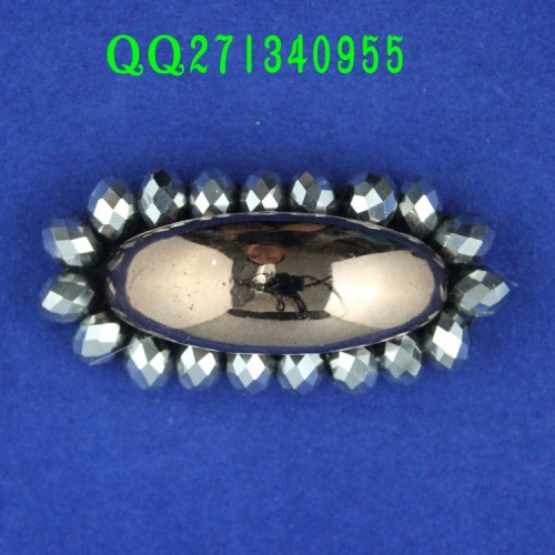 Arf0144 Korean Fashion Crystal Shoe Ornaments Oval Plastic Corsage Crystal Accessories Crystal Hair Accessories Barrettes Auxiliary Attachment Wholesale