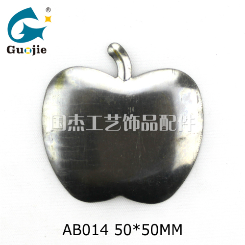 glossy wrought iron stamping apple metal hardware fruit object various orchard decoration craft wholesale