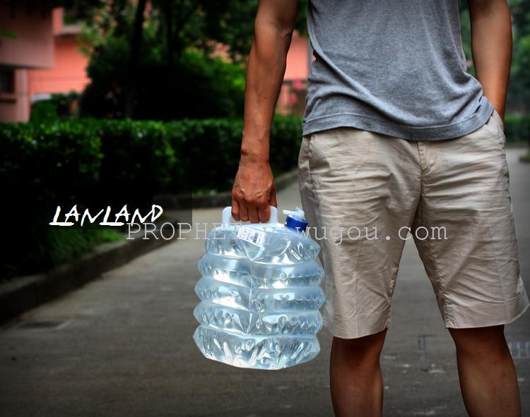 PE 3L 折叠水桶 水壶食品级 伸缩桶 户外用品