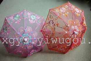 Super beautiful embroidery umbrella craft umbrella child umbrella