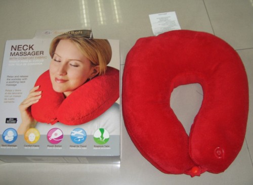 U-Shaped Massage Pillow Easy to Fill Pearl Cotton Particles with Protective Cervical Spine