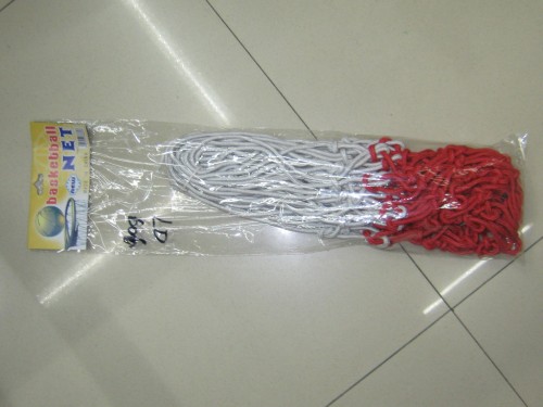 reinforced polypropylene fiber red and white basket basketball net new material durable and beautiful