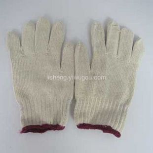 Ji Sheng Brand White Computer 700G Cotton Yarn Gloves