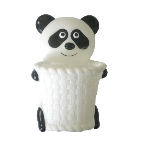 cute cartoon toothpaste toothbrush case， cartoon pen container， sucker multi cylinder panda