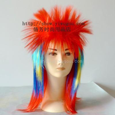cock head wig,Header wig,Multi-colored wigs,Party wigs