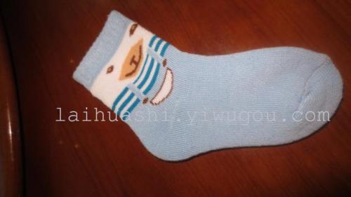 imitation handmade small bear towel socks