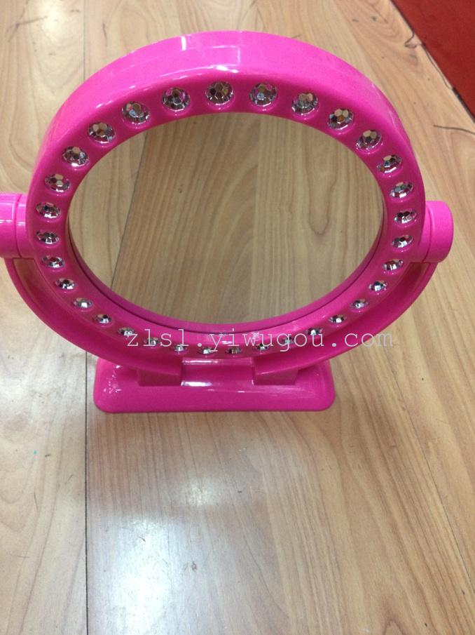 带经典镶钻立式台镜镜