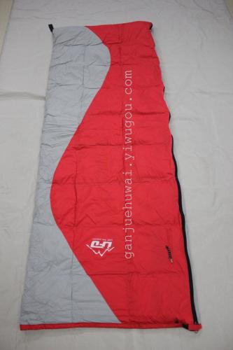 duck feather down sleeping bag， custom down-filled sleeping bag outdoor camping sleeping bag，