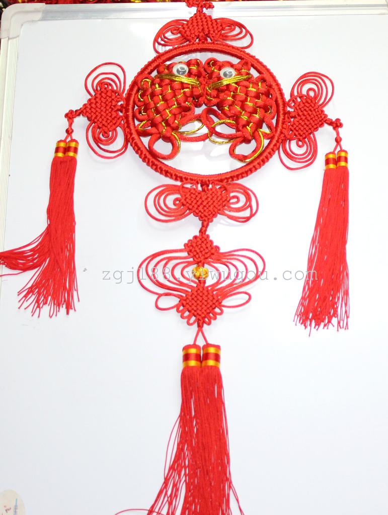 红色中国结 双鱼 年年有余  节庆装饰品
