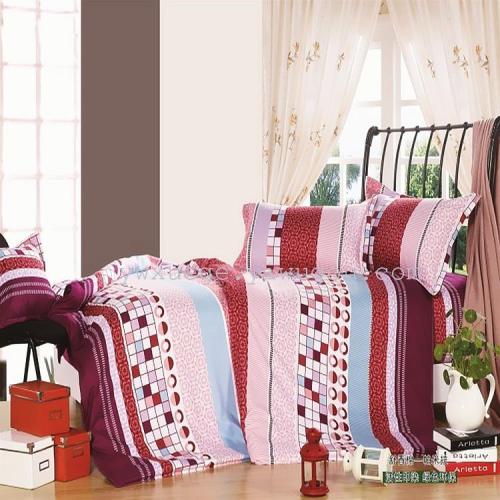 Snow Pigeon Home Textile Shu Xiang Cotton Four-Piece Set Color Floral Pattern a Wide Range of Foreign Trade Domestic Sales Quality Assurance -- Paimilar