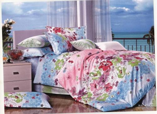 snow pigeon bedding cotton four-piece series cotton foreign trade series active printing factory direct sales 62504 -- dream of love