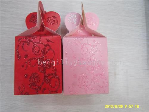 heart-shaped cross buckle candy gift carton box