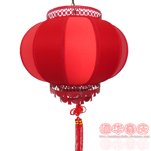 光板铁边大红仿羊皮灯 大红灯笼 喜庆灯笼 家用装饰灯