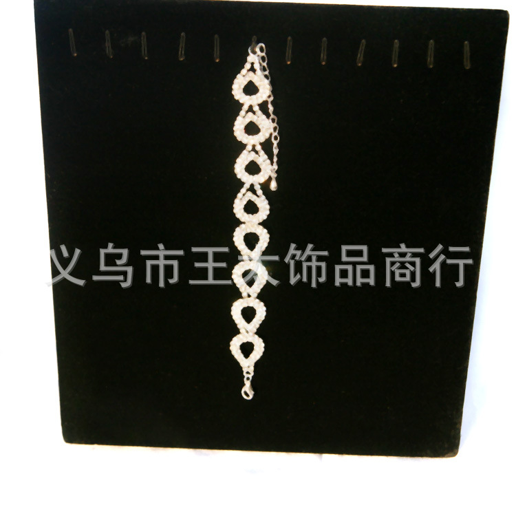 黑绒首饰展示板耳钉板耳钉架耳环架饰品展示架饰品架子耳钉道具