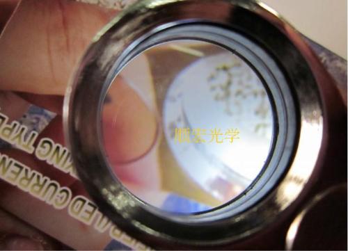 9890 all-metal 40x25mm with light source with fake currency detection magnifying glass silver element identification