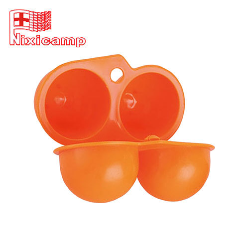 Nixicamp New Outdoor Supplies 4 Grid Egg Storage Box Shatterproof Box Orange Blue