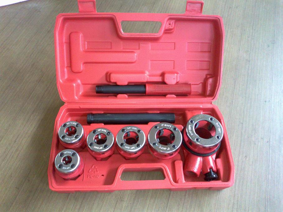 管子铰扳丝锥铰螺纹套装工具6PC1/4-5/4 五金工具