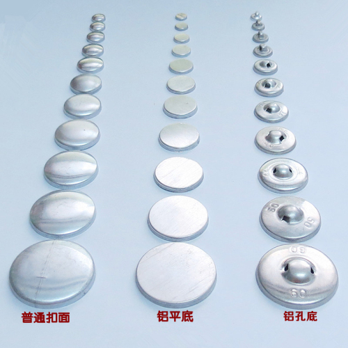 Factory Direct Sales Cloth Wrapper Button Aluminum Embryo Sweater Button Nude Buckle Embryo DIY Tool Cloth Buckle Material