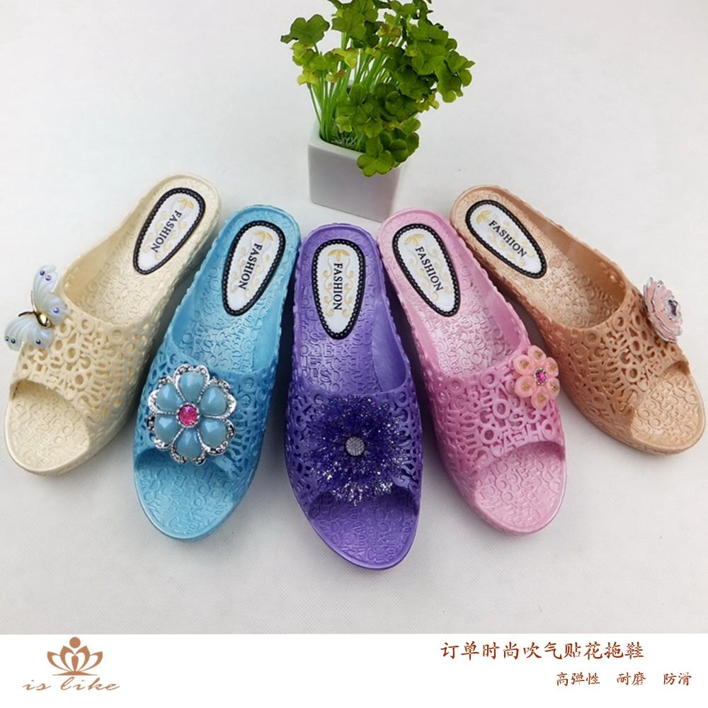 订单新款正品拖鞋 高弹性吹气鞋