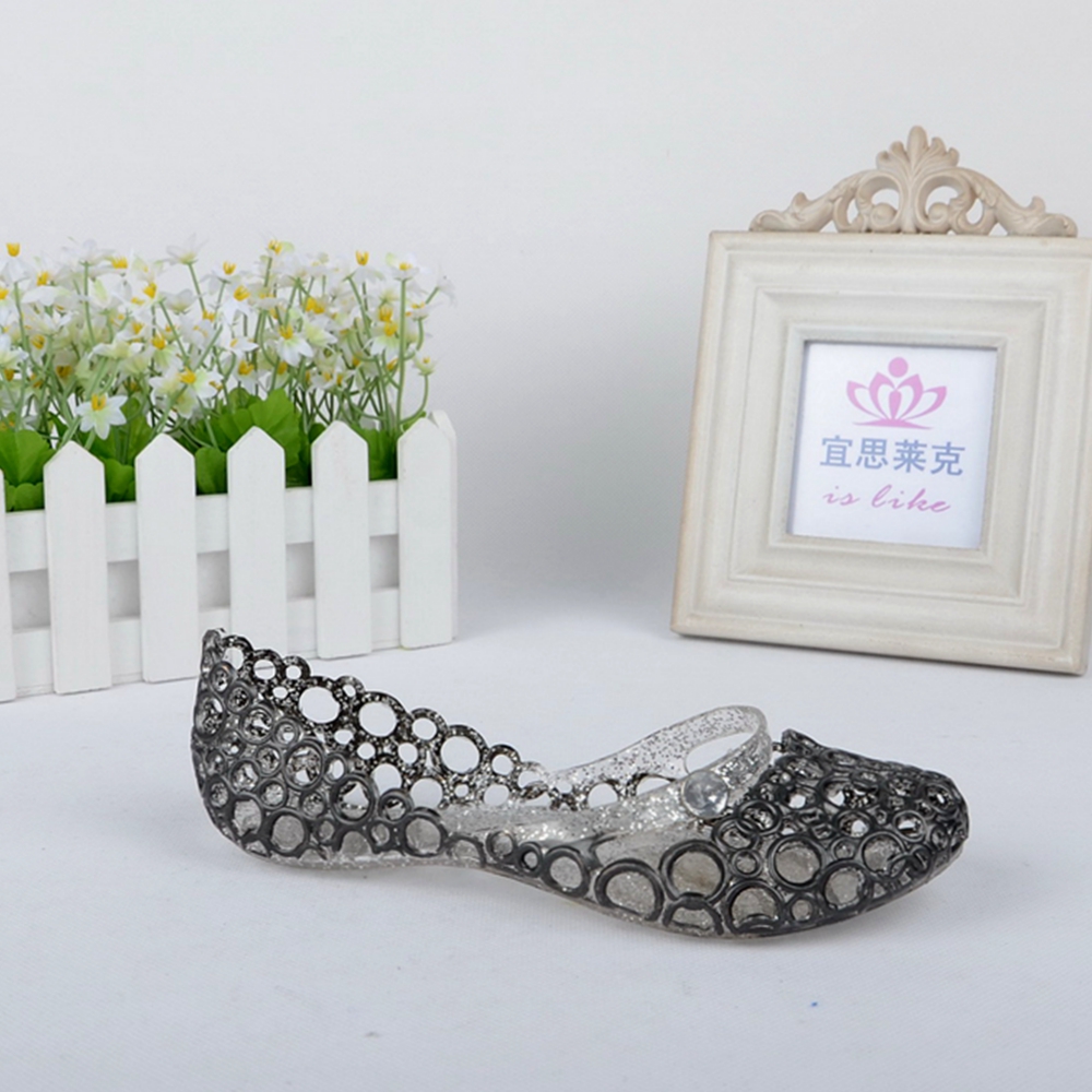 订单正品 is lie喷彩果冻网鞋迷彩女鞋夏季水晶鞋